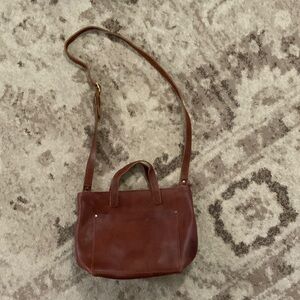 Chic Brown Leather Crossbody Bag
